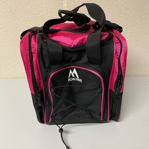 HSM HAIR Handbags - Pink and Black Women's Bowling Ball Bag